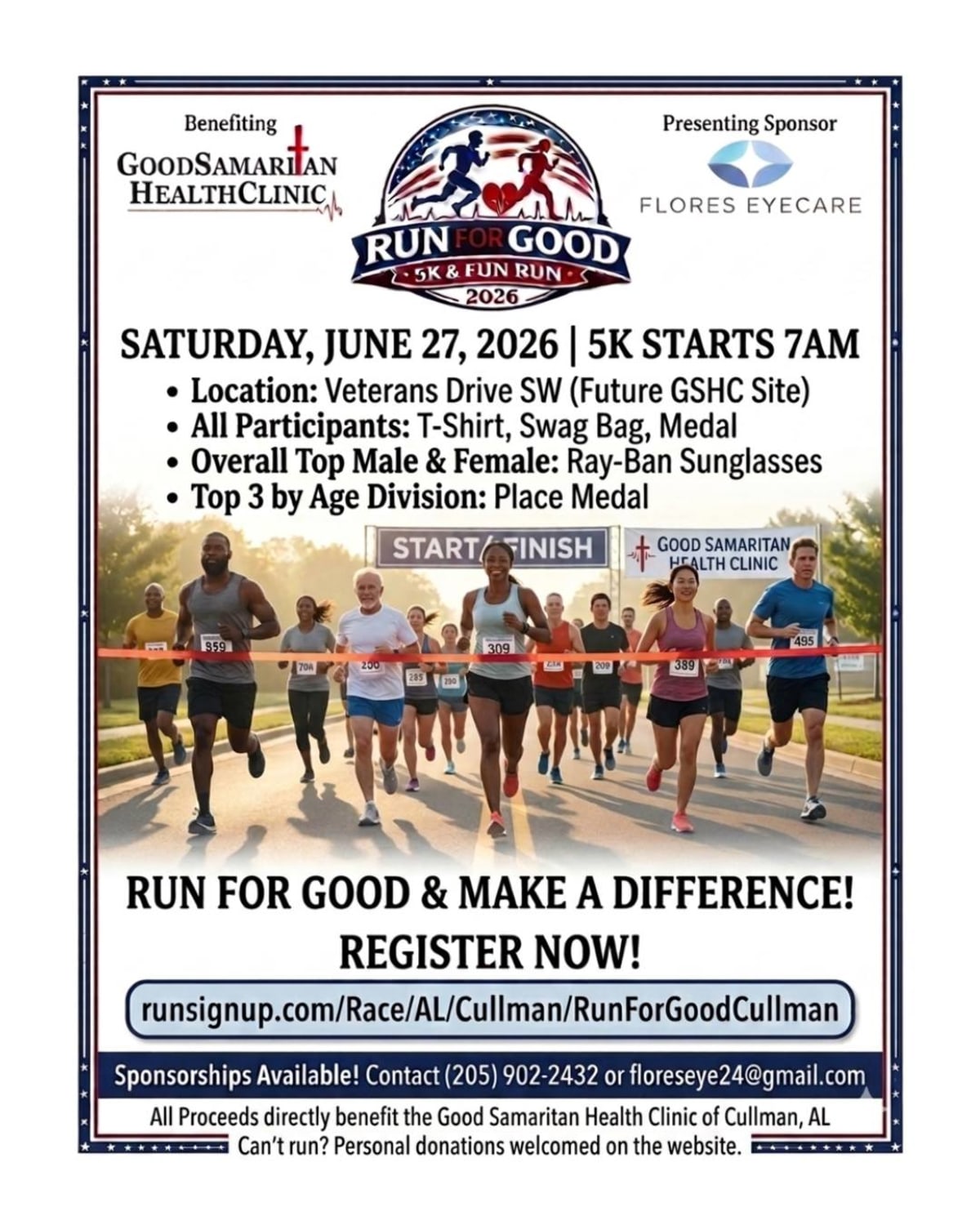 Runners participating in community 5K race to support free health clinic in Cullman Alabama