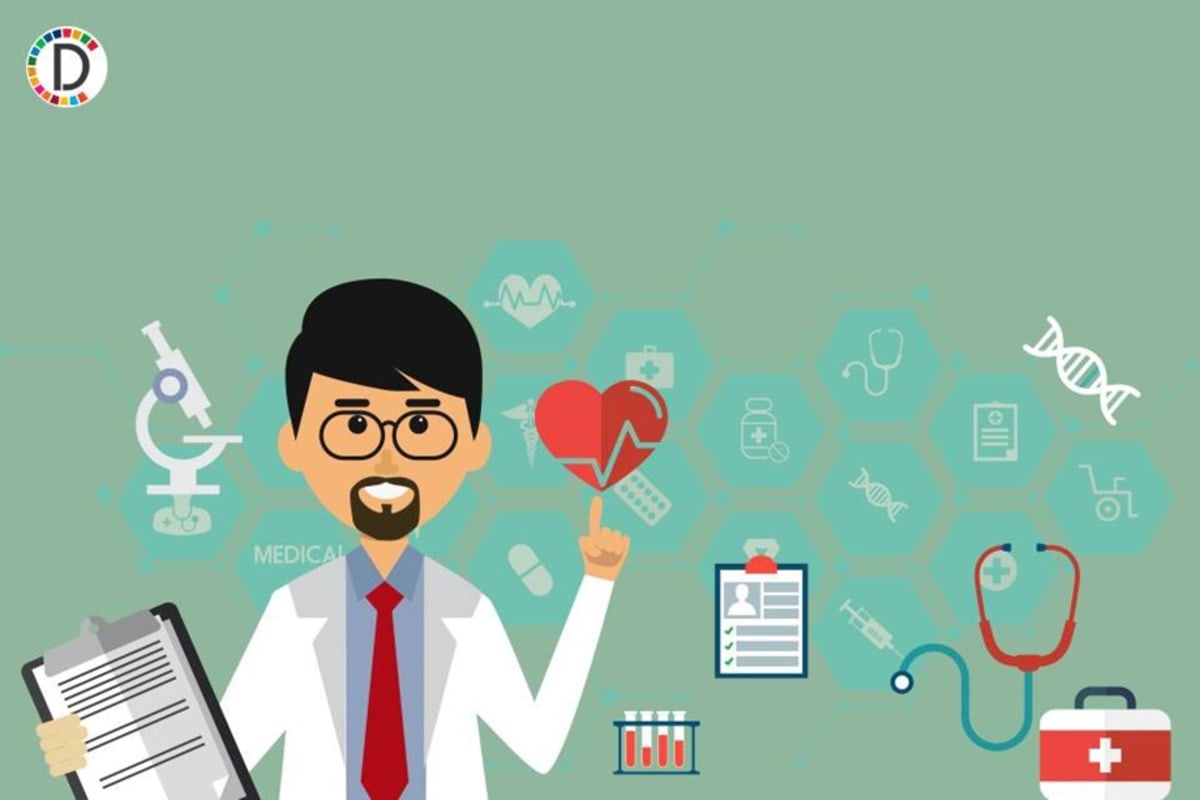 Scientists examining DNA sequences in modern laboratory with digital molecular models displayed on screens