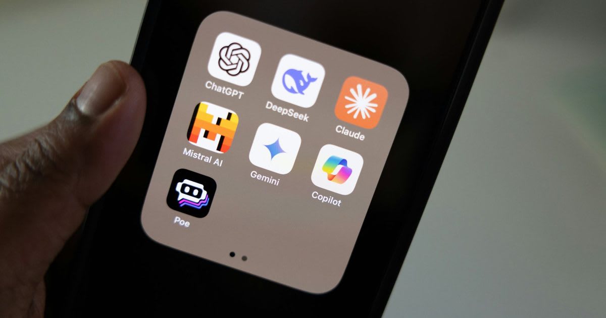 Person having a positive conversation with AI chatbot on smartphone screen