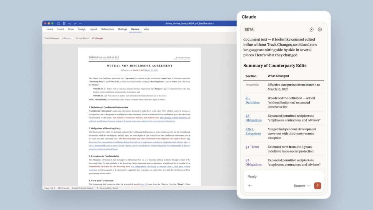 Claude AI Comes to Microsoft Word to Save You Hours - Image 3