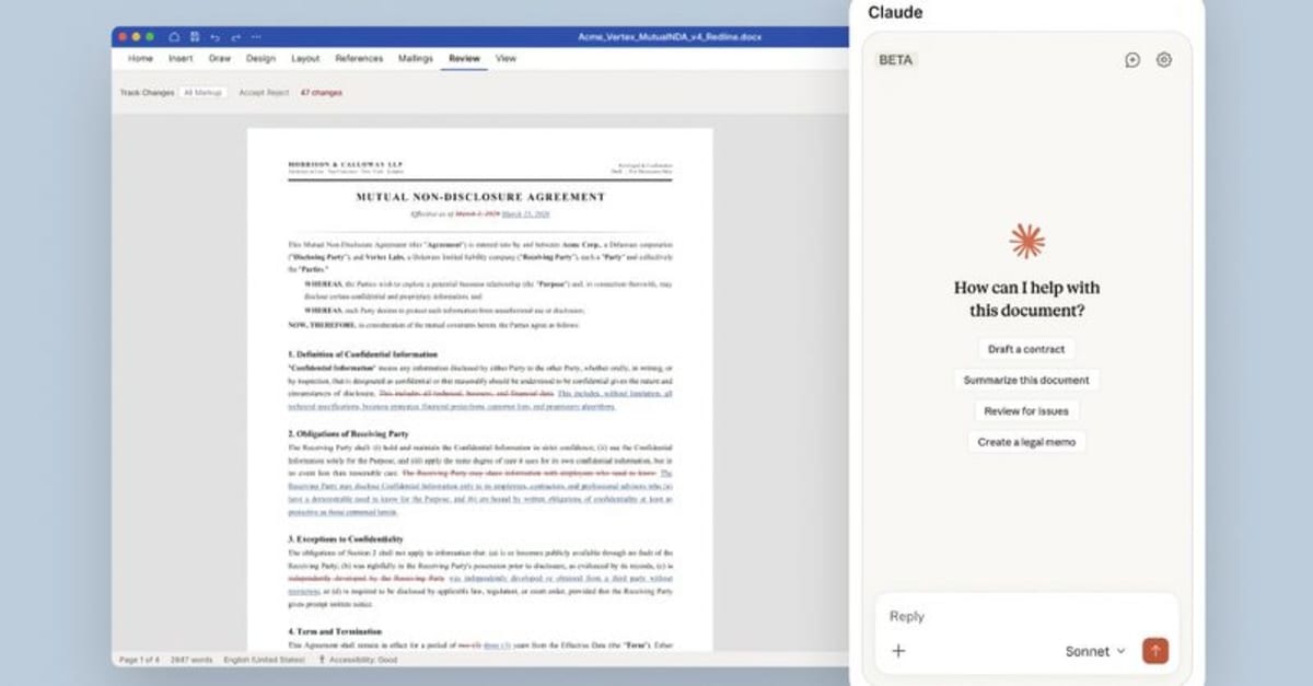 Claude AI Comes to Microsoft Word to Save You Hours - Image 2