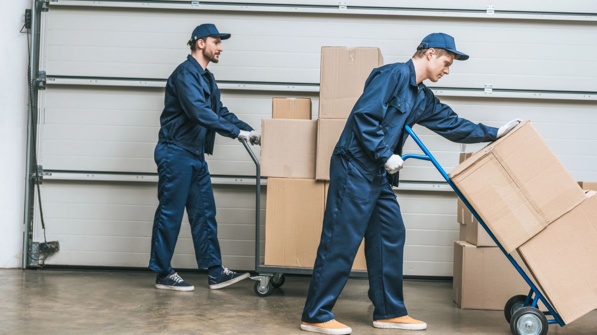 Diverse workers collaborating in modern warehouse setting representing refugee employment opportunities