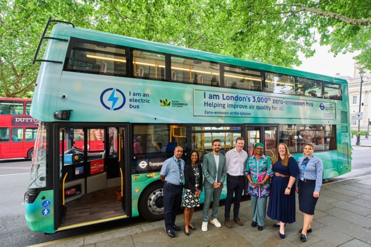 London Hits 3,000 Zero-Emission Buses, Largest in Europe