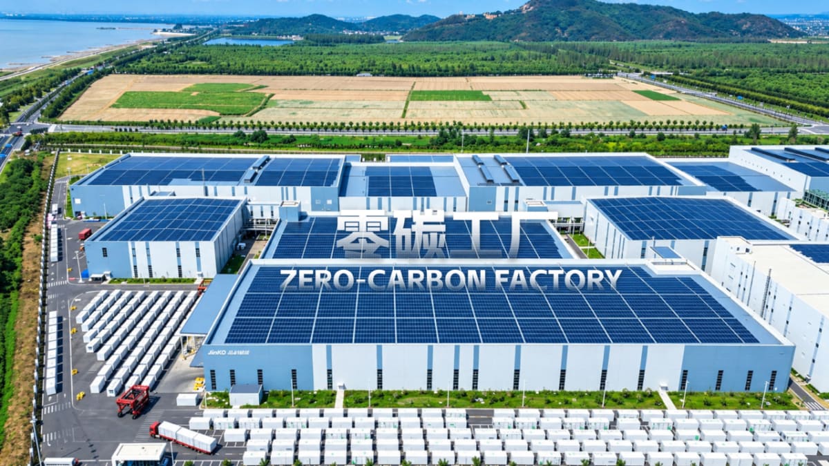 Chinese Factory Hits 100% Renewable Power, Earns Top Rating