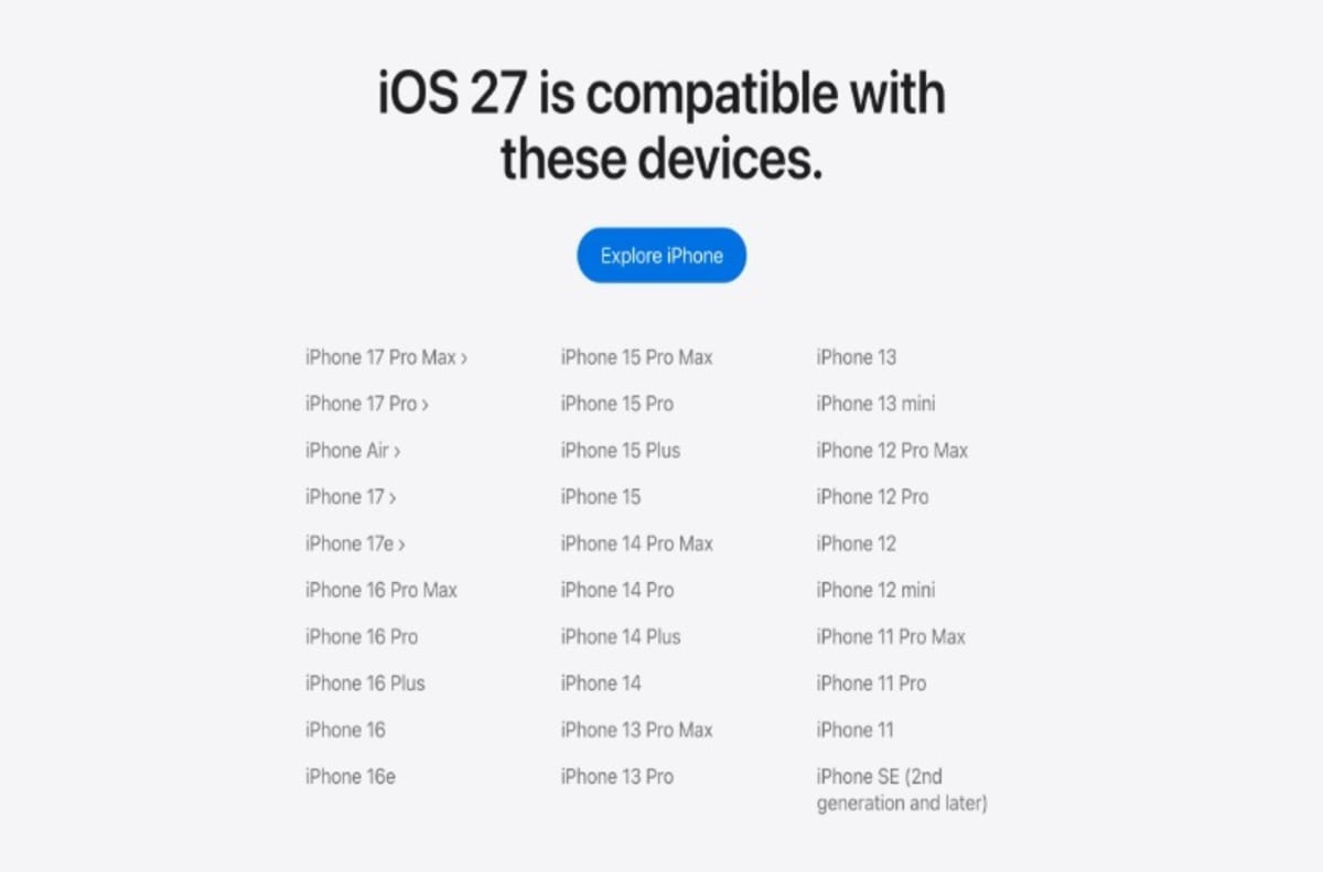 Apple's iOS 27 Supports iPhones as Old as 7 Years - Image 3