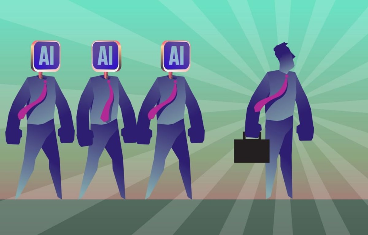 Scientists working with AI technology in a modern research laboratory setting