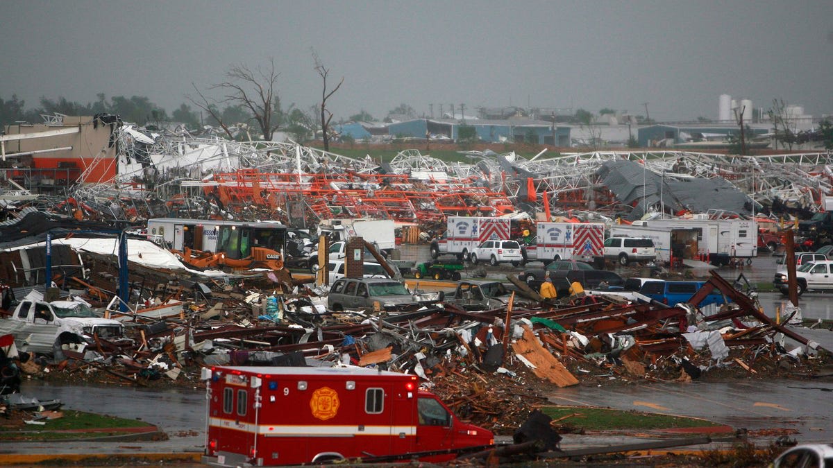 Joplin, Missouri skyline showing rebuilt city fifteen years after devastating 2011 tornado