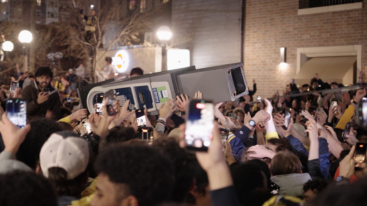 Michigan Fans Flood Ann Arbor Streets After Title Win