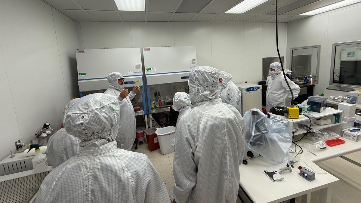 Modern cleanroom laboratory facility in rural Heath, Ohio, where medical innovation happens