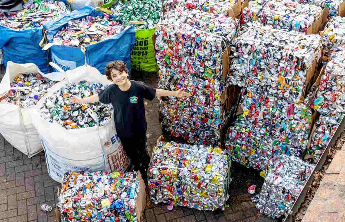 Teen Recycles 1.5 Million Cans, Raises $20K for Charity