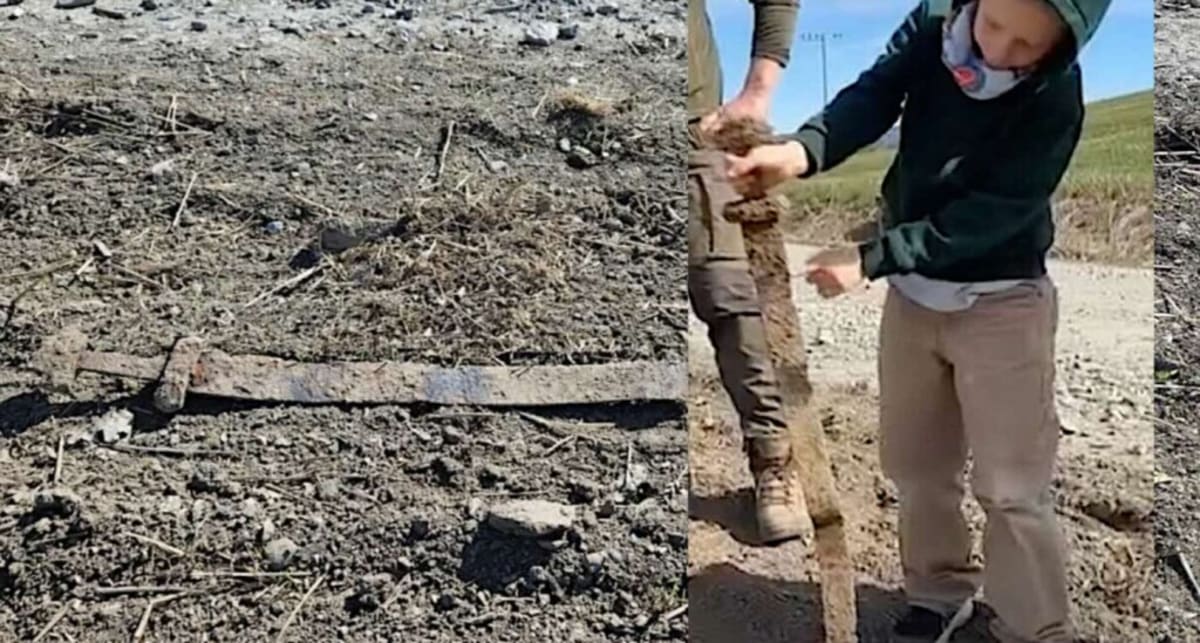 6-Year-Old Finds 1,300-Year-Old Viking Sword in Norway - Image 2
