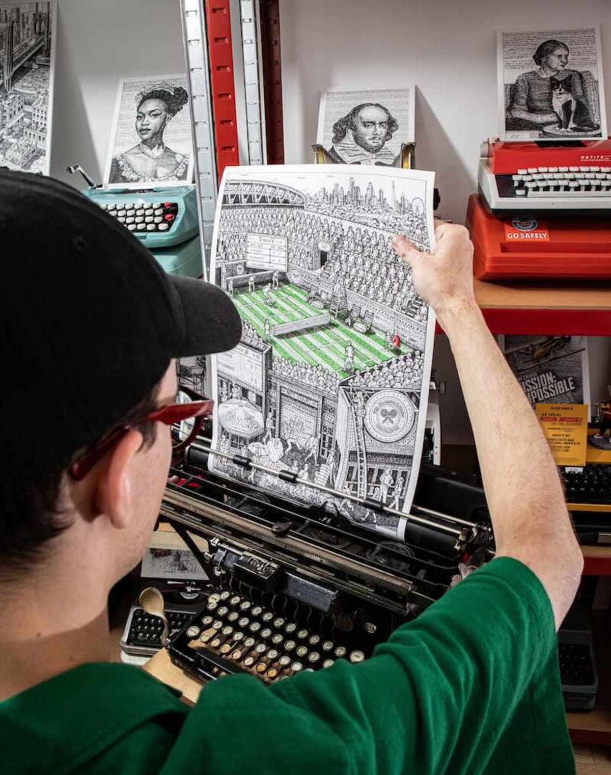 London Artist Types 1M Letters to Create Wimbledon Scene - Image 4