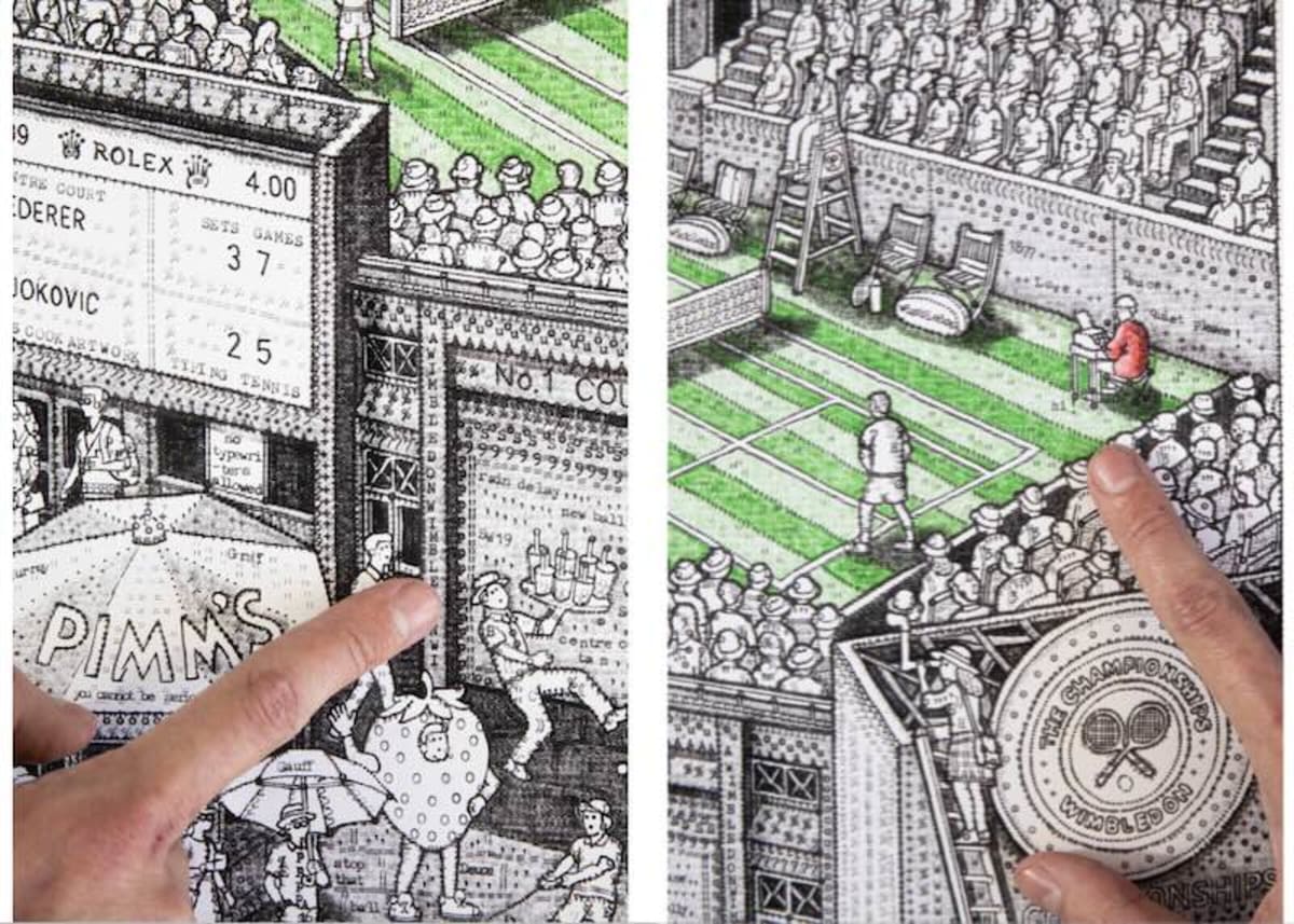 London Artist Types 1M Letters to Create Wimbledon Scene - Image 3