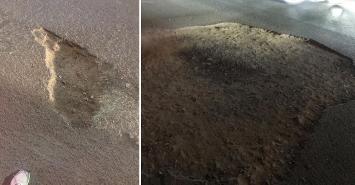 Smartphone screen showing Project Sadak app interface with pothole photo and severity rating options