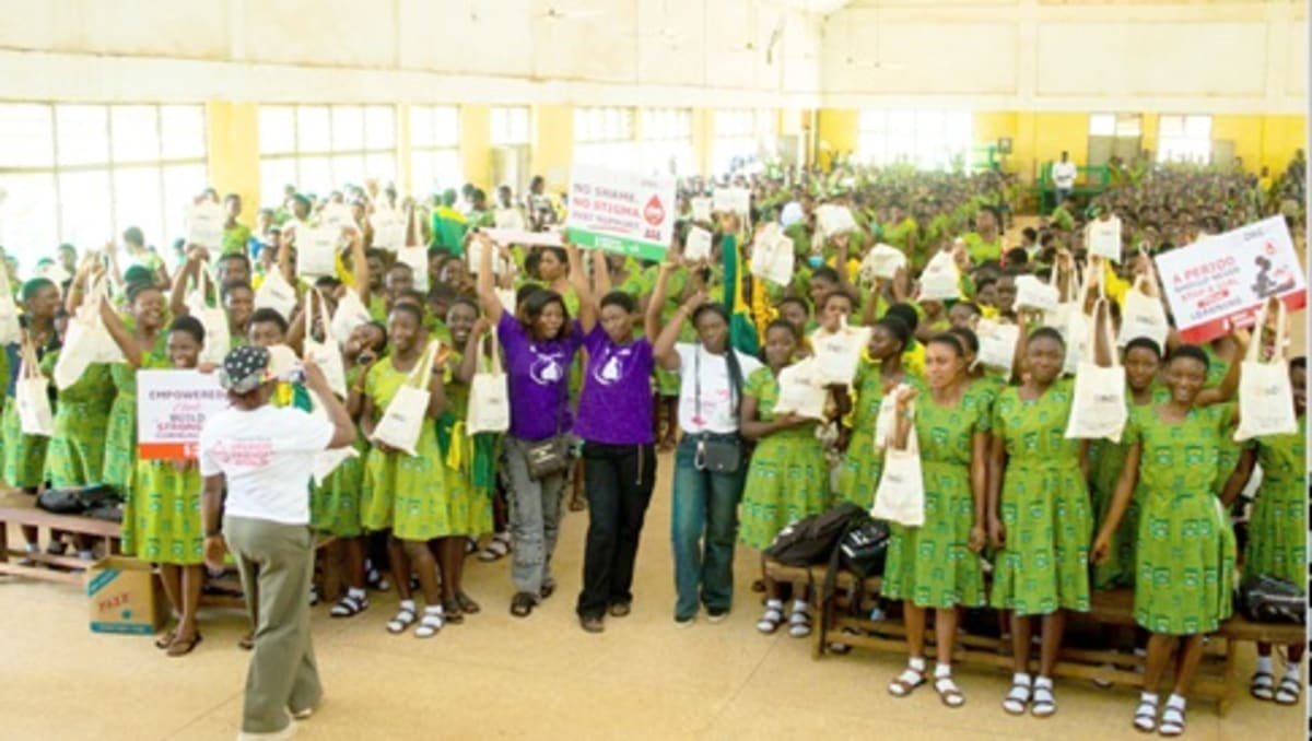 Ghana Bank Gives 10,000 Sanitary Pads to Keep Girls in School