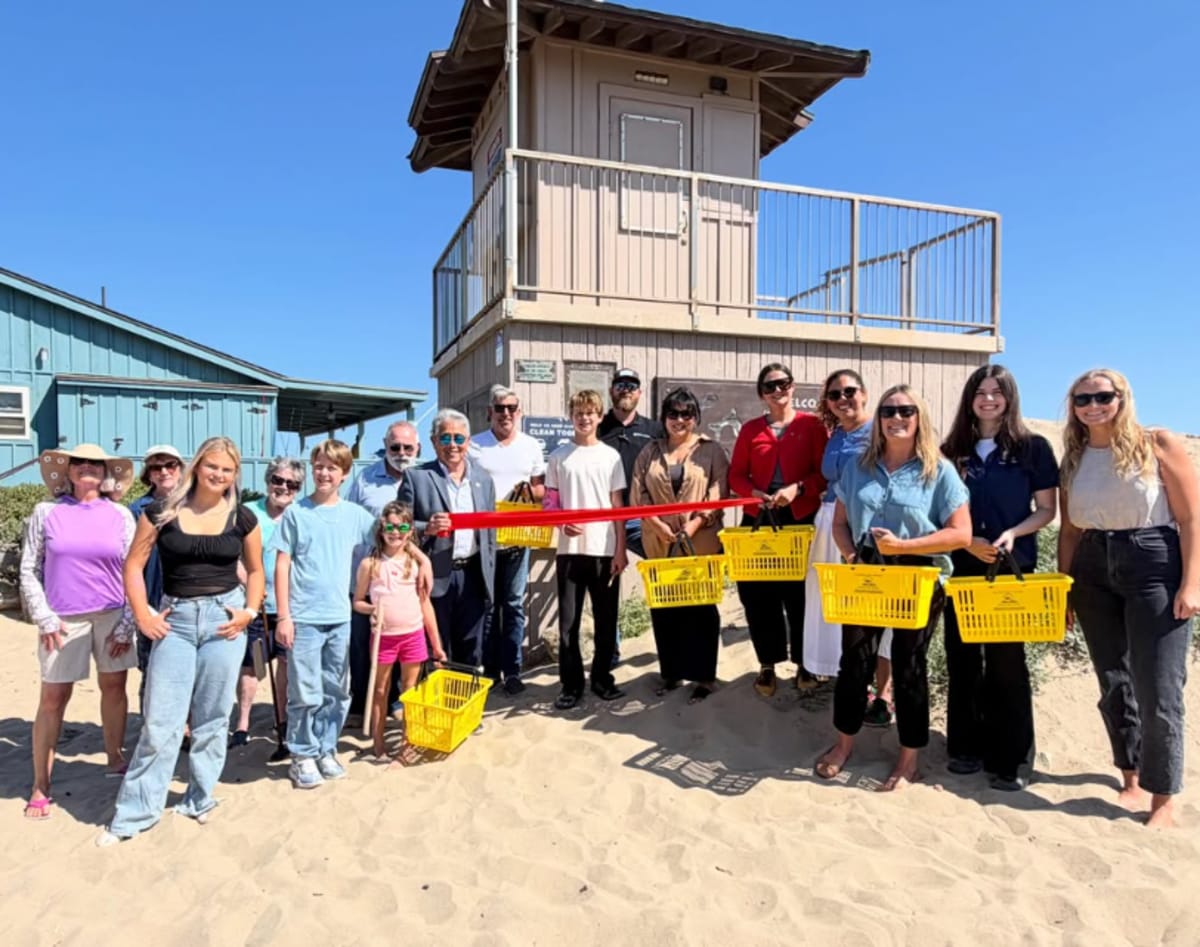 14-Year-Old Elias Brings Beach Cleanup Stations to Carpinteria