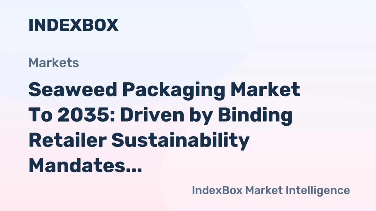 Transparent biodegradable seaweed-based packaging material next to fresh kelp from ocean harvest