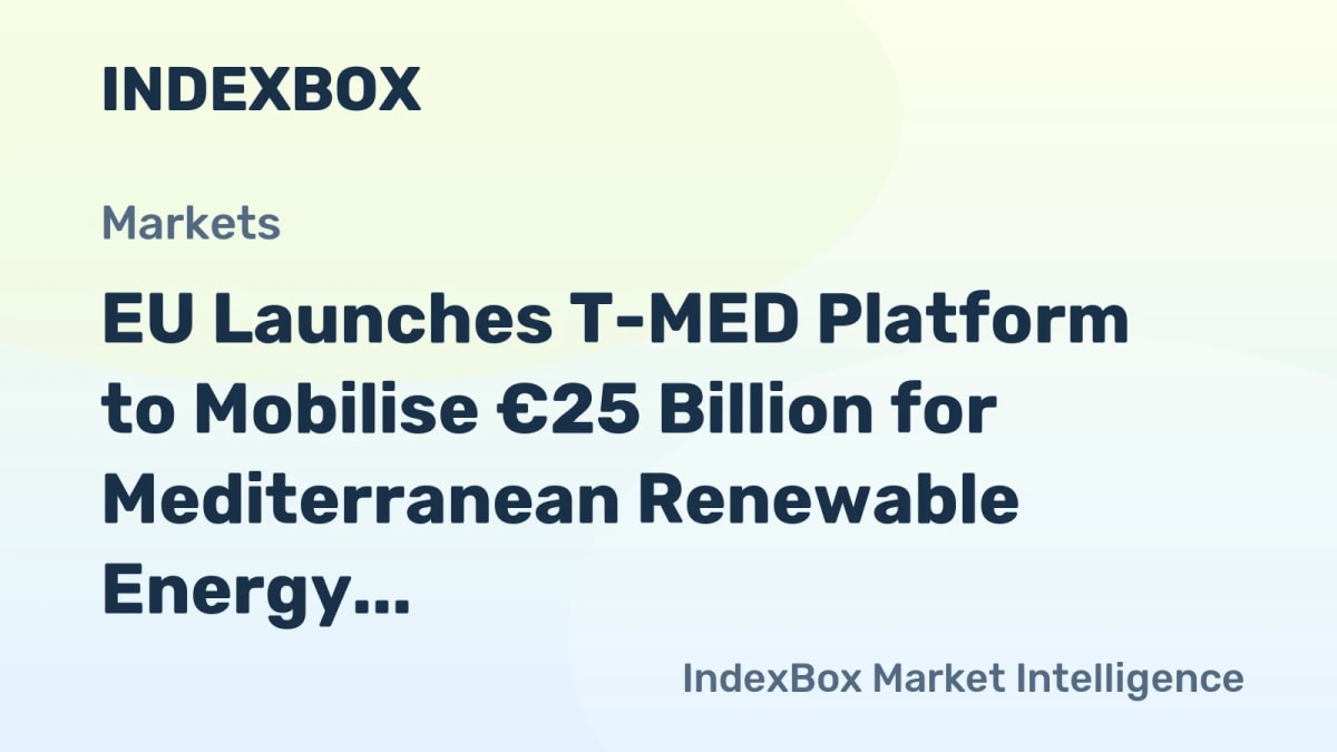EU Mobilizes €25B for Mediterranean Clean Energy by 2035
