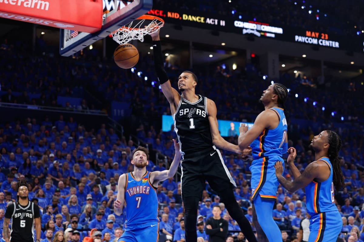 Wembanyama's 41 Points Lift Spurs in 2OT Playoff Thriller