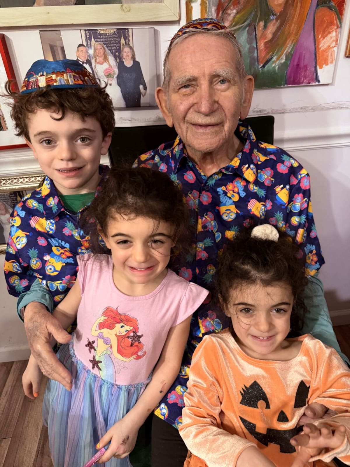 Eugene Bergman, elderly Holocaust survivor who has been deaf since childhood, portrait photo