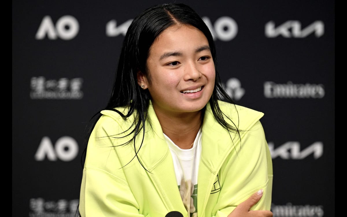 Filipino tennis player Alex Eala preparing for her French Open match at Roland Garros