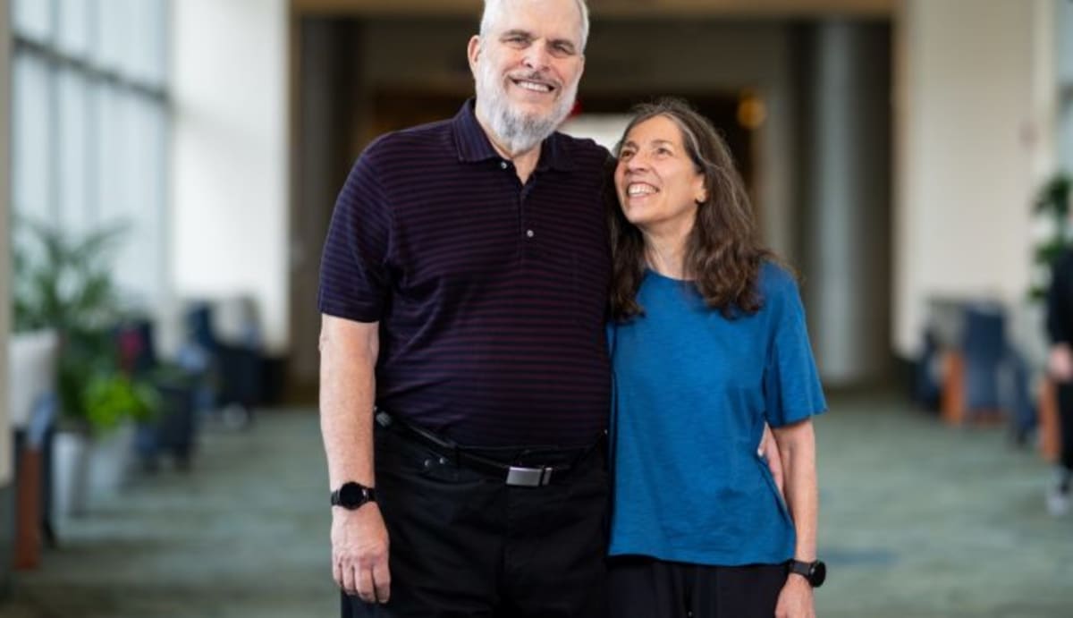 Britt Mayo playing piano, the activity he fought to protect during leukemia treatment