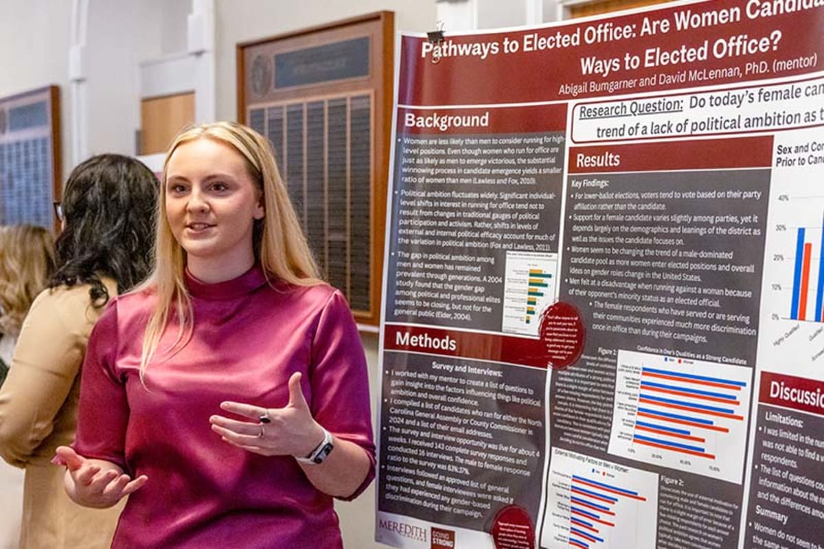 Meredith College Students Present 35+ Research Projects