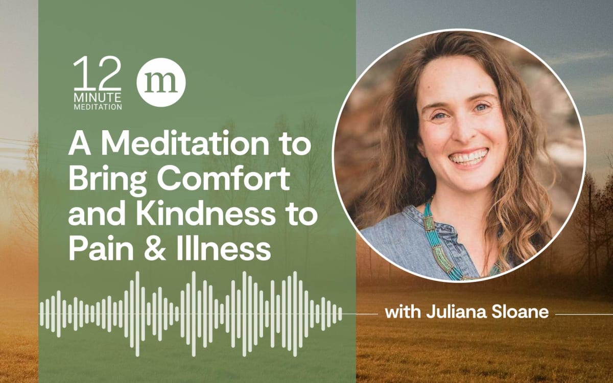 Person sitting peacefully in meditation with soft, colorful light surrounding their relaxed body