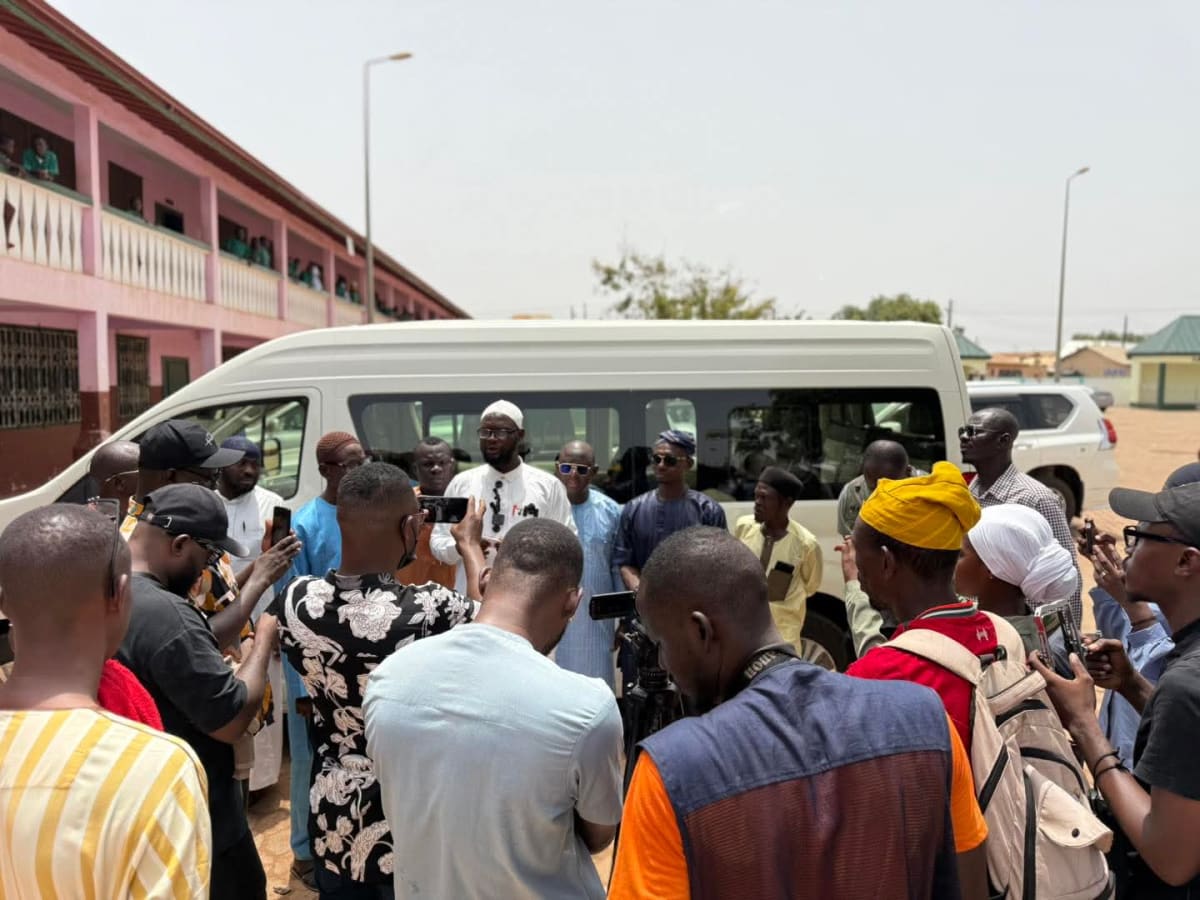 New two-story school building with classrooms in Tamale's Ambariya community, Northern Ghana