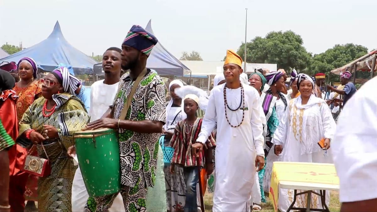 Traditional chiefs and diverse ethnic groups gathering in colorful celebration at Ghana's maiden Zongo Festival