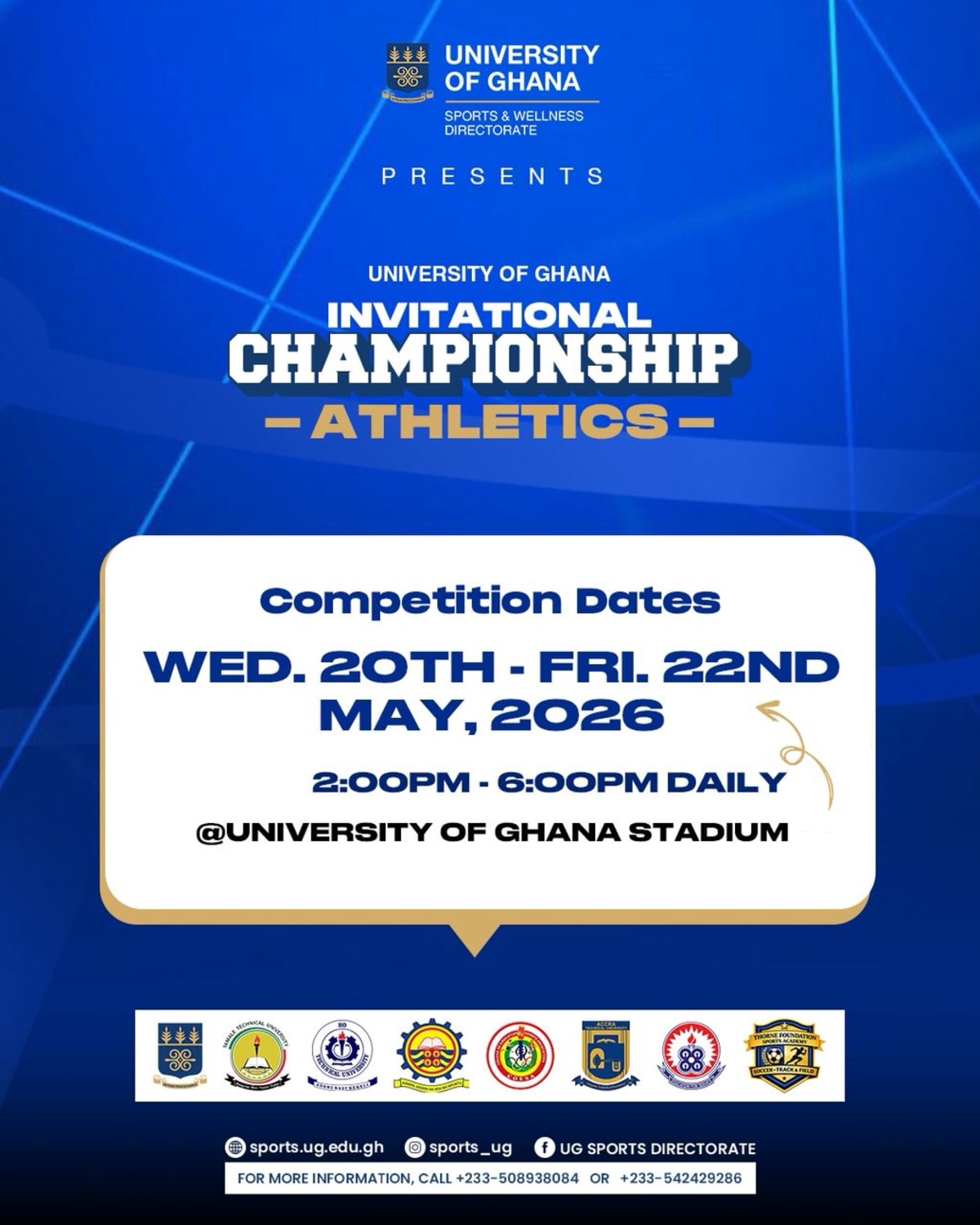 Ghana Universities Host 3-Day Athletics Championship