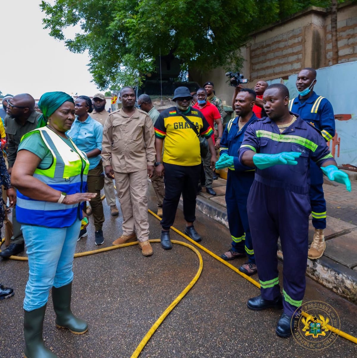 Ghana's VP Joins National Clean-Up to Fight Flooding