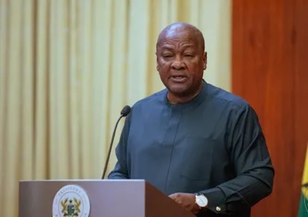 President John Mahama speaking at Republic Day Senior Citizens Luncheon in Accra Ghana