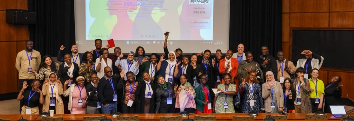 African women gathering at environmental conference discussing clean air policies and women's health