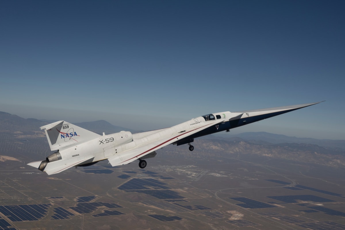 NASA's Quiet Supersonic Jet Takes Second Test Flight - Image 3