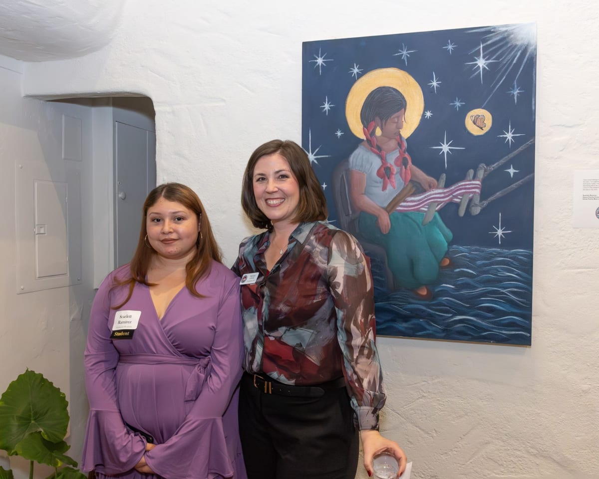 Santa Barbara High School student Scarlett Ramirez receives Best in Show art scholarship award