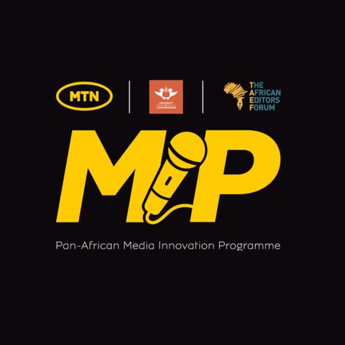 African journalists collaborating together in modern newsroom during media innovation training program