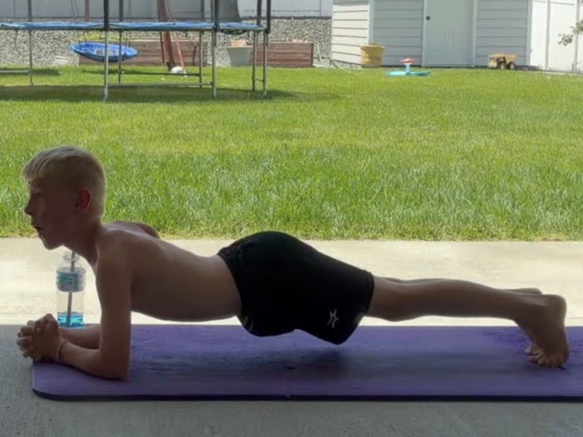 9-Year-Old Holds Plank for 61 Minutes, Breaks World Record