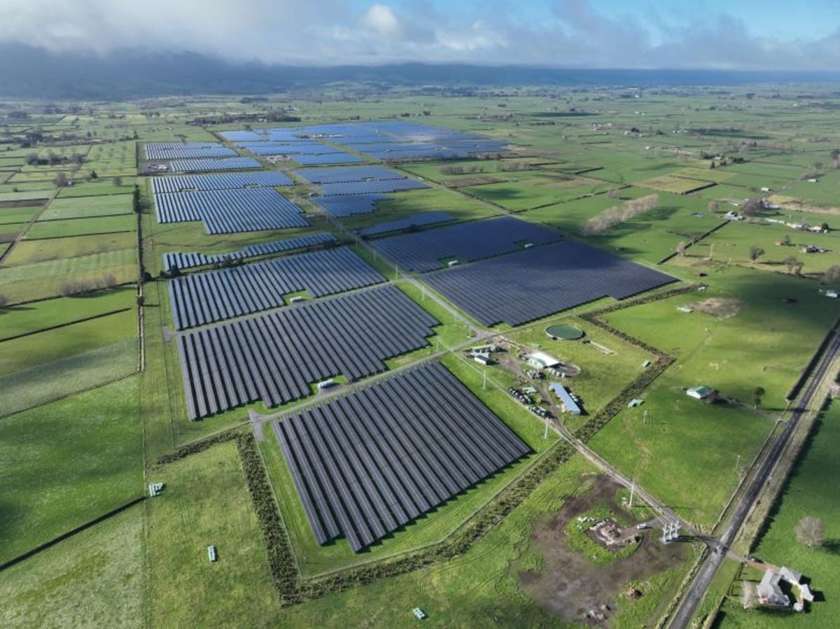 New Zealand's Largest Solar Farm Powers On Early