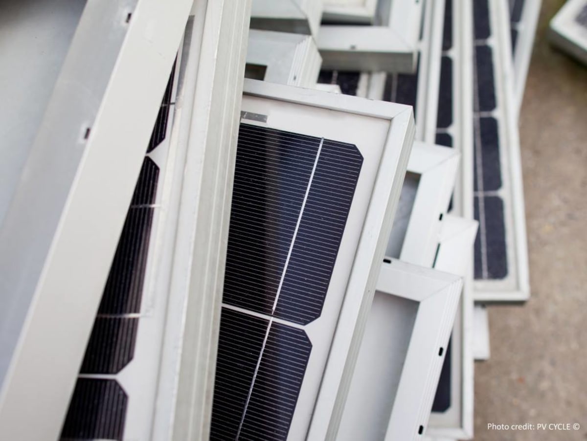 Discarded solar panels being transformed into purified silicon powder for pharmaceutical manufacturing catalyst use