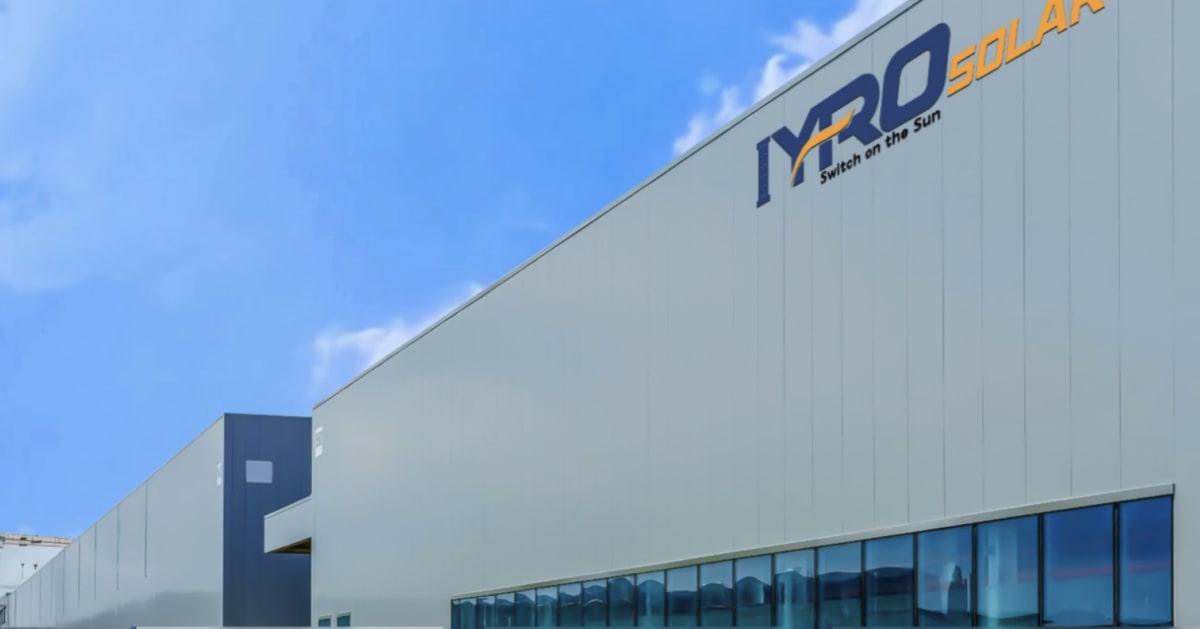 Modern automated solar panel manufacturing facility with robotic assembly lines in Bhubaneswar India