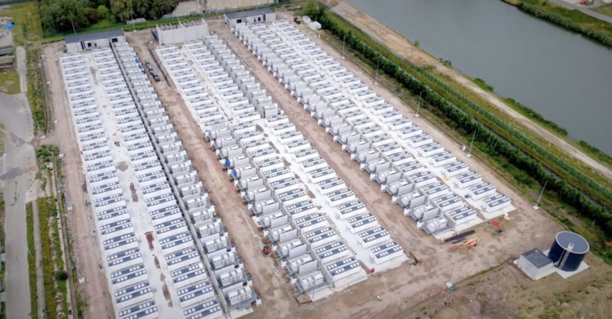Modern power transmission lines and energy infrastructure under bright blue Brazilian sky