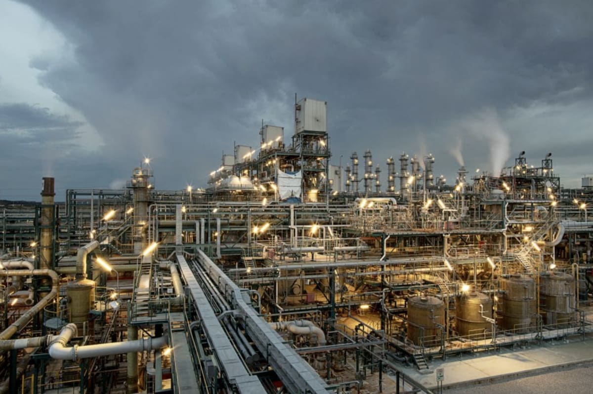 Modern industrial facility under construction with solar panels in Malaysian industrial park