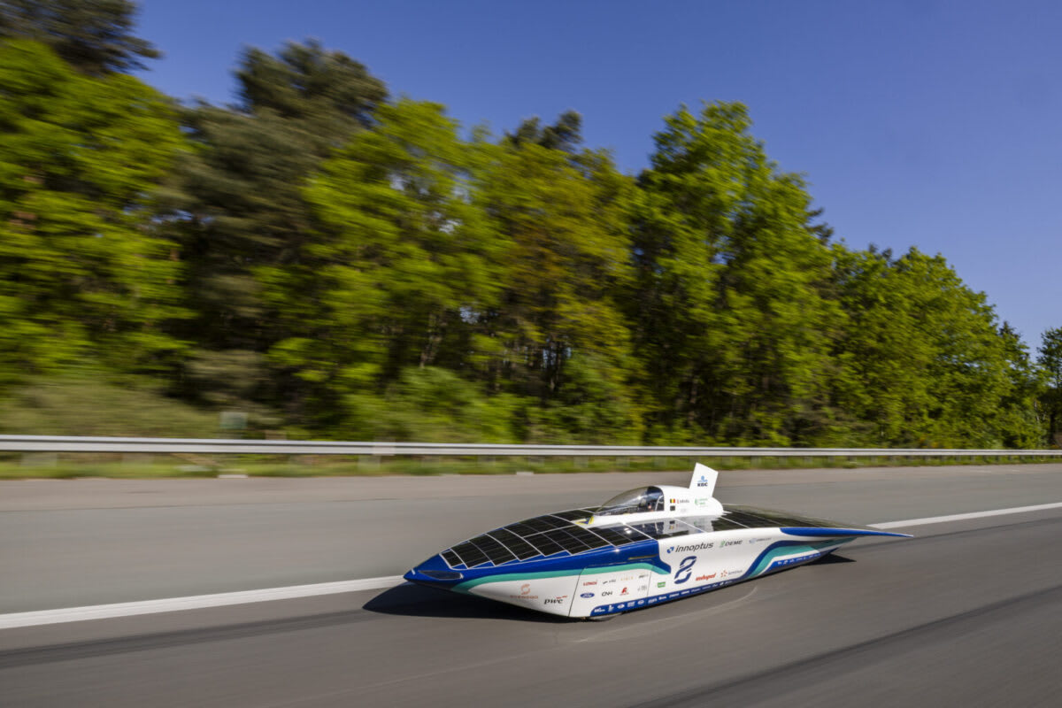 Solar Car Drives 200km on Sunlight Alone in Belgium