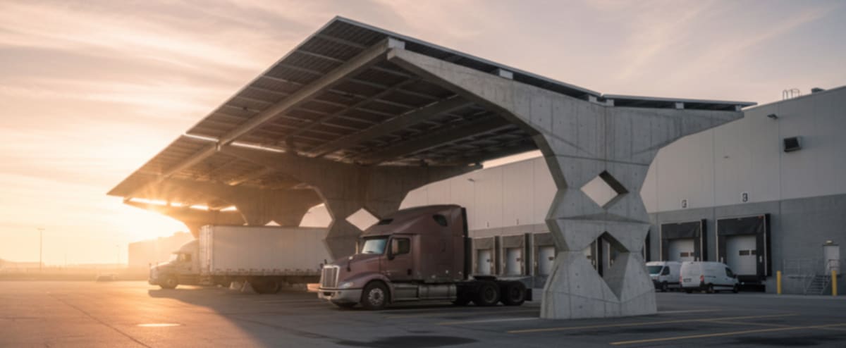 French Solar Carports Save Truckers $30 Per Stop