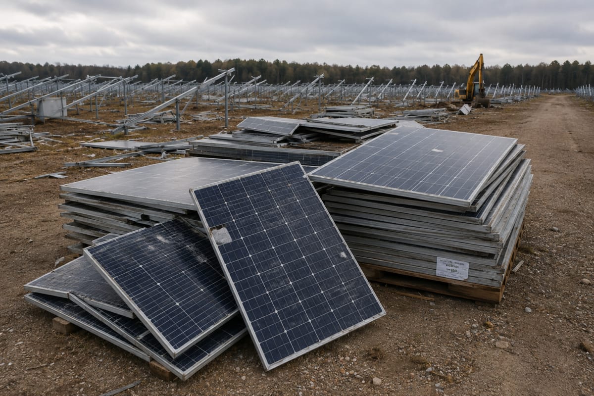 Rooftop solar panels on suburban homes under bright blue Australian sky
