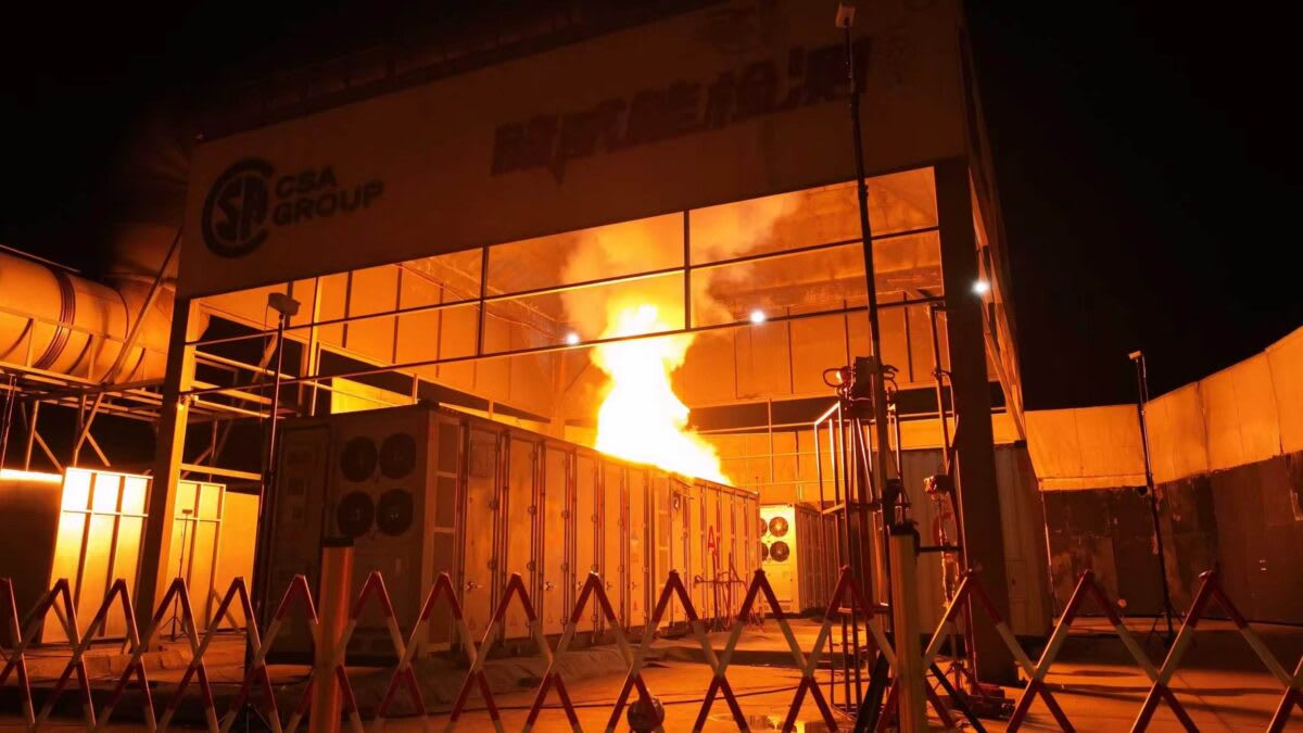 Battery Maker's Fire Test Shows Storage Can Be Safer