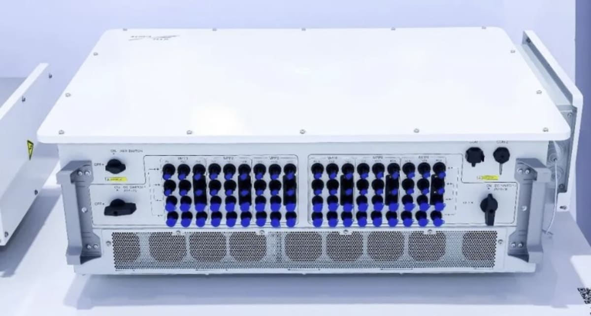 Large solar inverter unit designed for harsh desert and coastal renewable energy installations