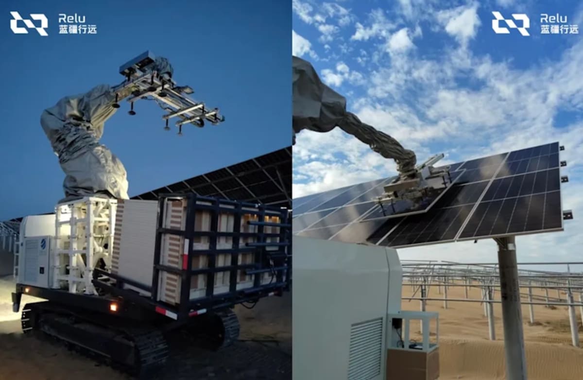 9-Ton Solar Robot Builds Power Plant in Algerian Desert - Image 4