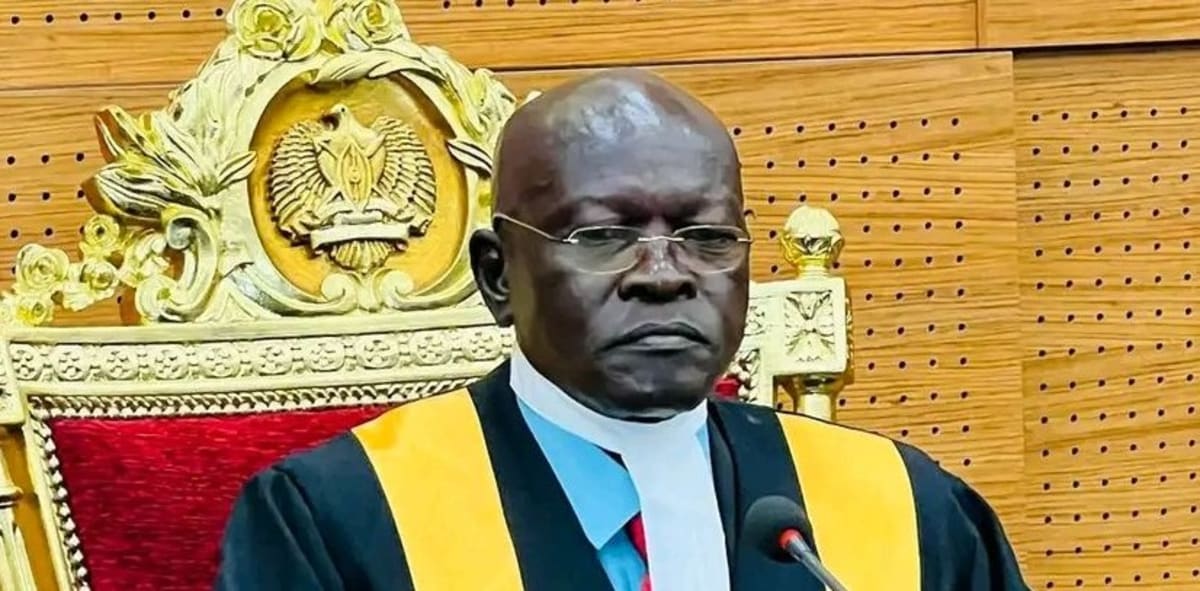South Sudan's parliament chamber in Juba during new speaker Joseph Ngere Paciko's inaugural address